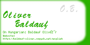 oliver baldauf business card